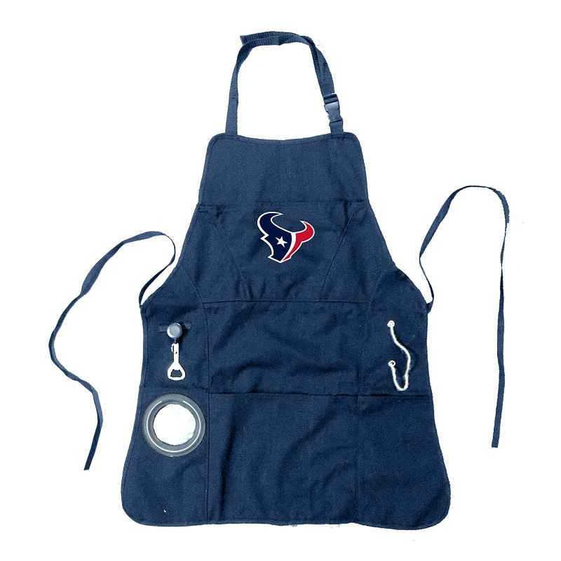 Deluxe Cotton Canvas NFL Team Pride Grilling/Cooking Apron - Houston Texans